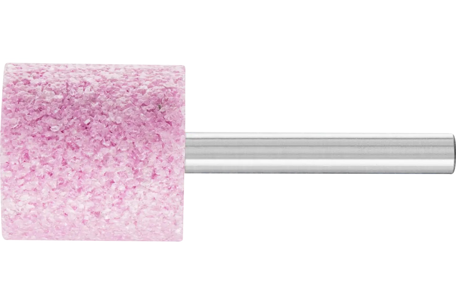 Picture of Pferd Vitrified Mounted Point, Steel Edge, 1" x 1, 30 Grit, W220, AO, 1/4" Shank